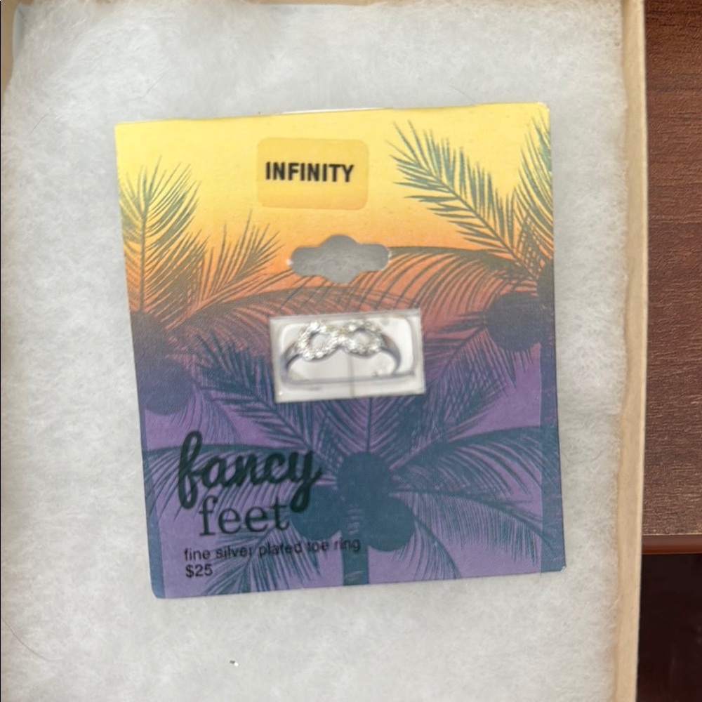 Fancy Feet Infinity Silver Toe Ring